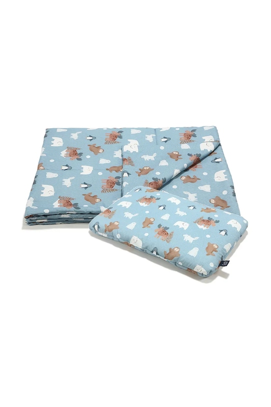 Sada bavlněného dětského povlečení La Millou ARCTIC FRIENDS modrá 150922.Komplet.Poscieli