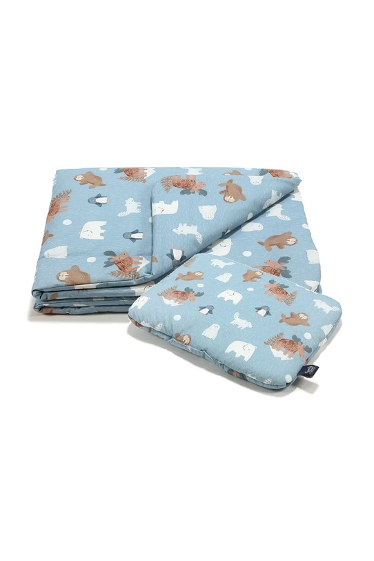 Sada bavlněného dětského povlečení La Millou ARCTIC FRIENDS modrá 150923.Komplet.Poscieli
