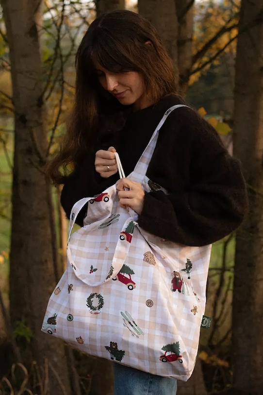 Taška La Millou WINTER COTTAGE béžová 151118.Torb.Shopper.Ba