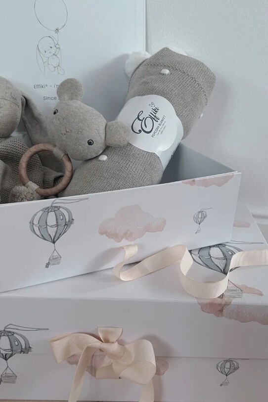 Kojenecká sada Effiki Dárkový box béžová Zestaw.prezentowy.bez