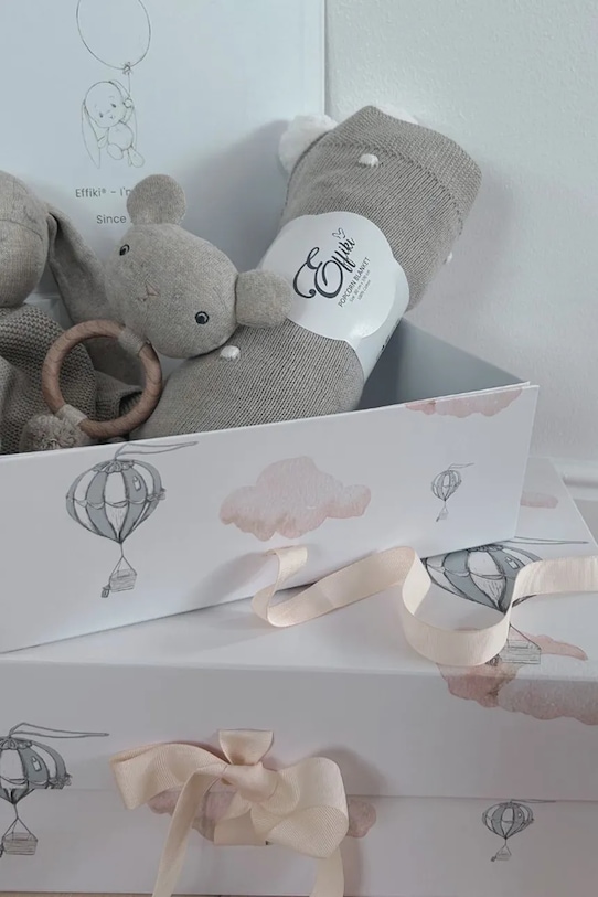 Effiki zestaw niemowlęcy Gift Box beżowy Zestaw.prezentowy.bez
