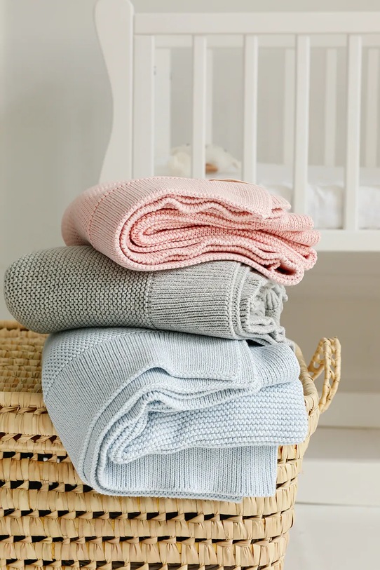 Effiki kocyk niemowlęcy Kocyk.ba.or.80.100.blek niebieski