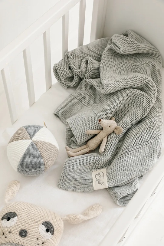 Effiki kocyk niemowlęcy Produkt niemowlęcy szary Kocyk.baw.or.80.100.sza