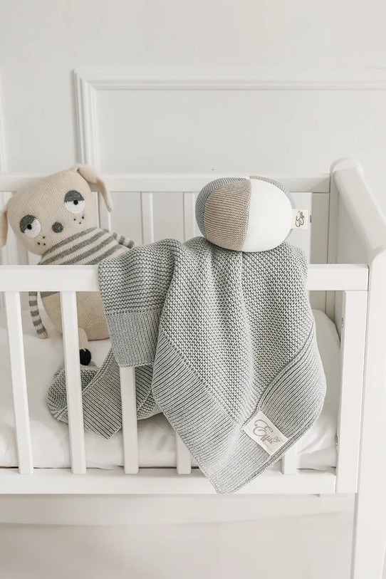Chłopiec Effiki kocyk niemowlęcy Kocyk.baw.or.80.100.sza szary