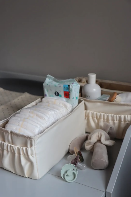 Chłopiec That's mine pojemnik do przechowywania niemowlęcy Lucy nursing organizer 116245 beżowy