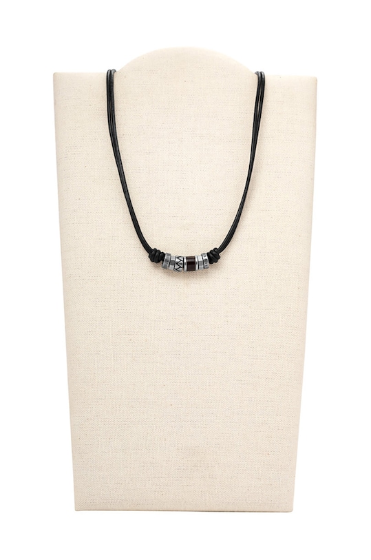 Fossil - Naszyjnik JF84068040 JF84068040 czarny AA00
