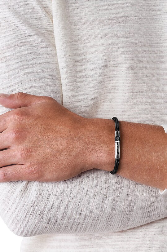 Akcesoria Emporio Armani - Bransoletka EGS1624001 EGS1624001 czarny