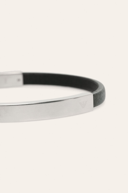 Emporio Armani - Bratara de piele EGS2063040 argintiu AA00