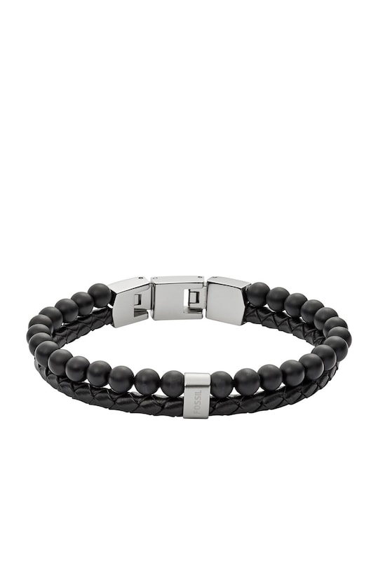 Fossil - Браслет натуральный камень чёрный JF02763040