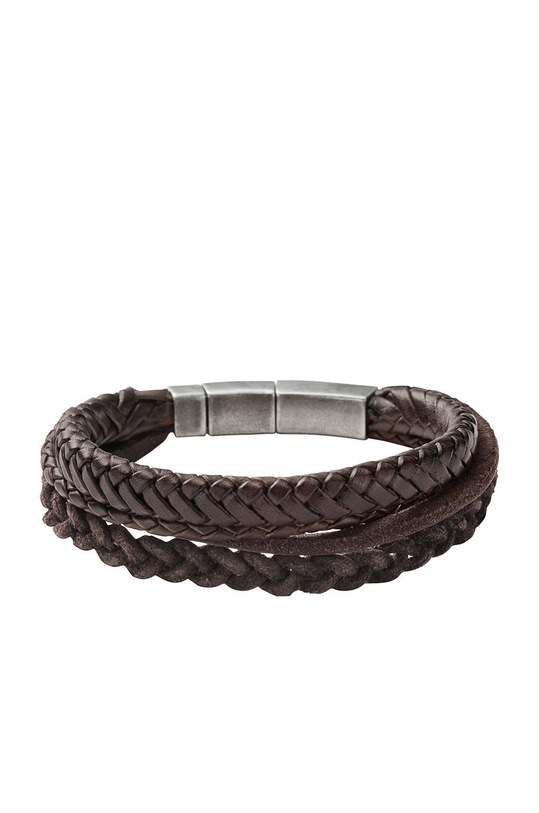 Fossil - Kožený náramok hnedá JF85296040