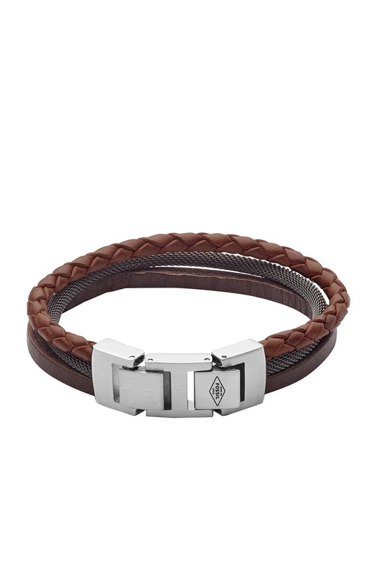 Fossil - Kožený náramok JF02213040 viacfarebná AA00