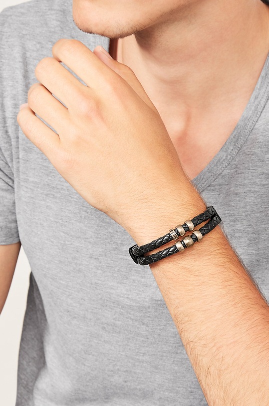 Doplňky Fossil - Náramek JF85460040 černá