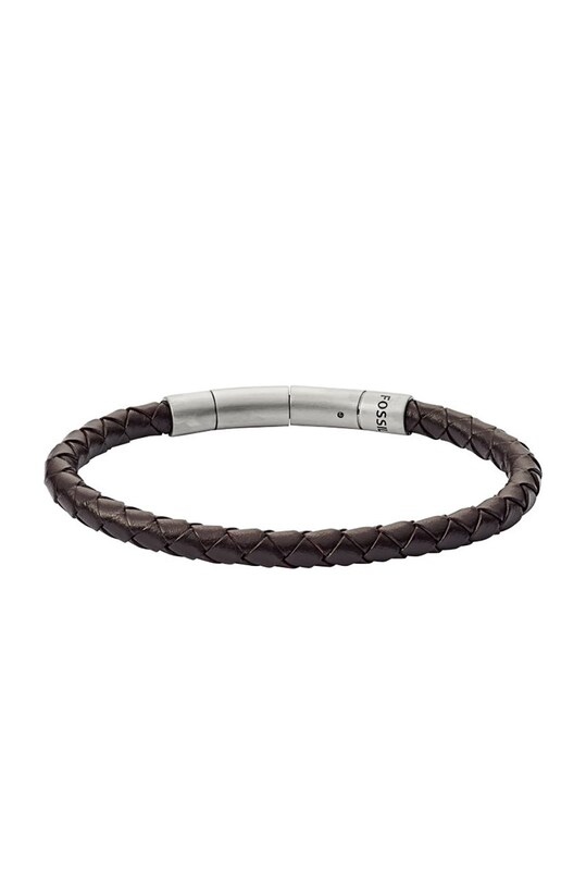 Fossil - Bransoletka skórzana JF03187040 brązowy JF03187040