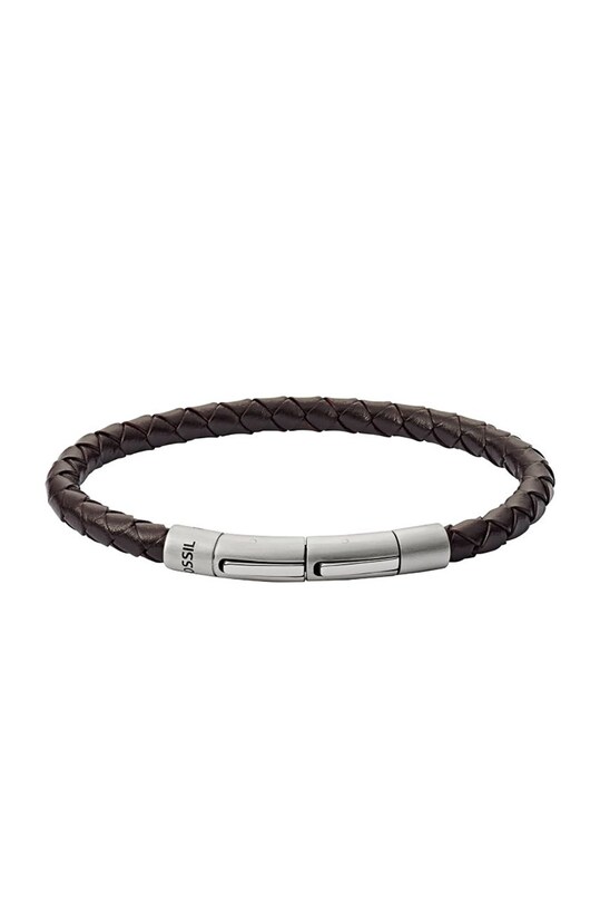 Fossil - Bransoletka skórzana JF03187040 JF03187040 brązowy AA00