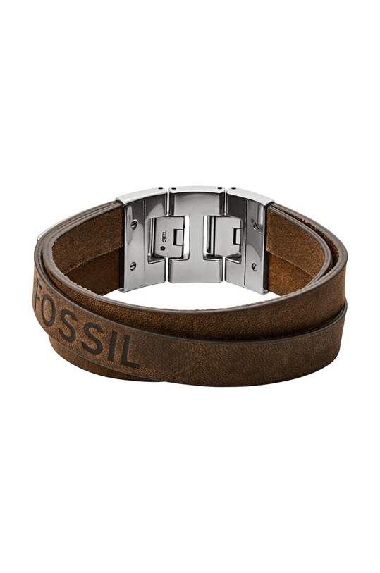 Fossil - Kožený náramok hnedá JF03188040