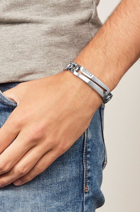 Fossil - Bransoletka JF84283040 JF84283040 srebrny AA00