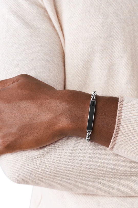 Doplnky Fossil - Náramok JF03439040 strieborná