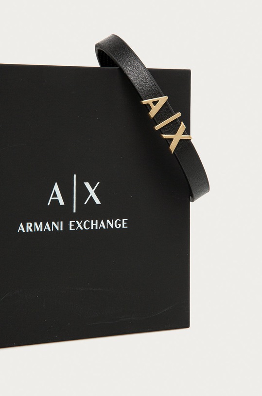 Armani Exchange - Bratara de piele AXG0055710 AXG0055710 negru AA00