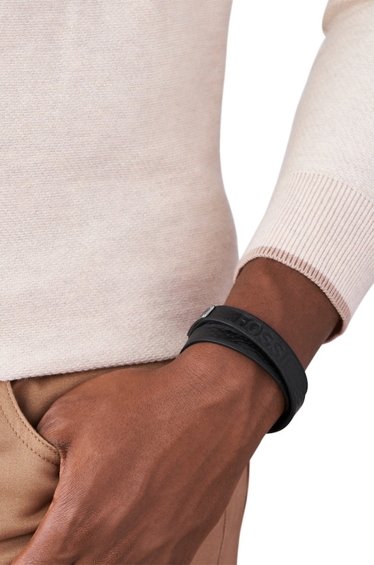 Accesorii Fossil - Bratara JF03189040 negru