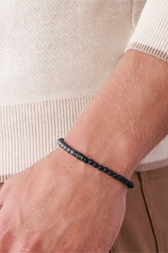 Accesorii Fossil - Bratara JF03008793 negru