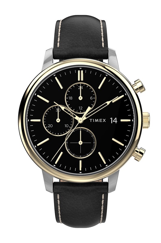 Timex zegarek TW2U39100 Chicago Chronograph czarny TW2U39100