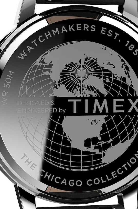 Timex zegarek TW2U39100 Chicago Chronograph czarny TW2U39100