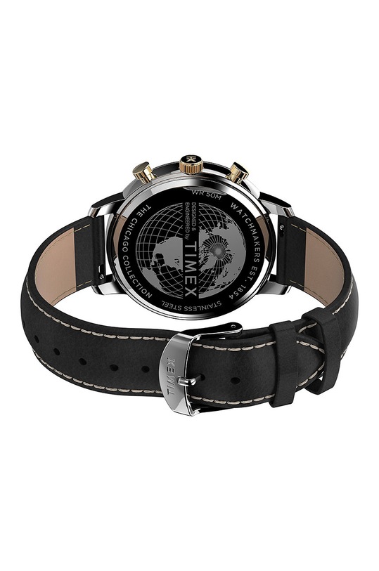 Timex zegarek TW2U39100 Chicago Chronograph TW2U39100 czarny