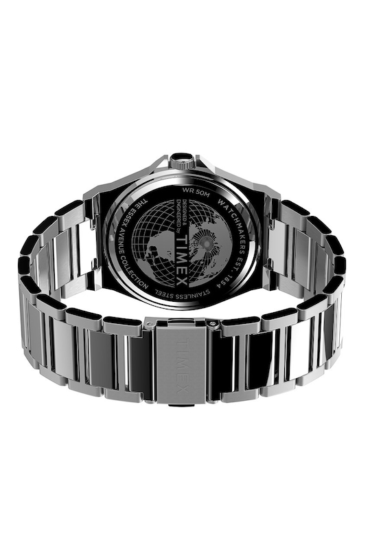 Timex zegarek TW2U42400 Essex Avenue Thin TW2U42400 srebrny