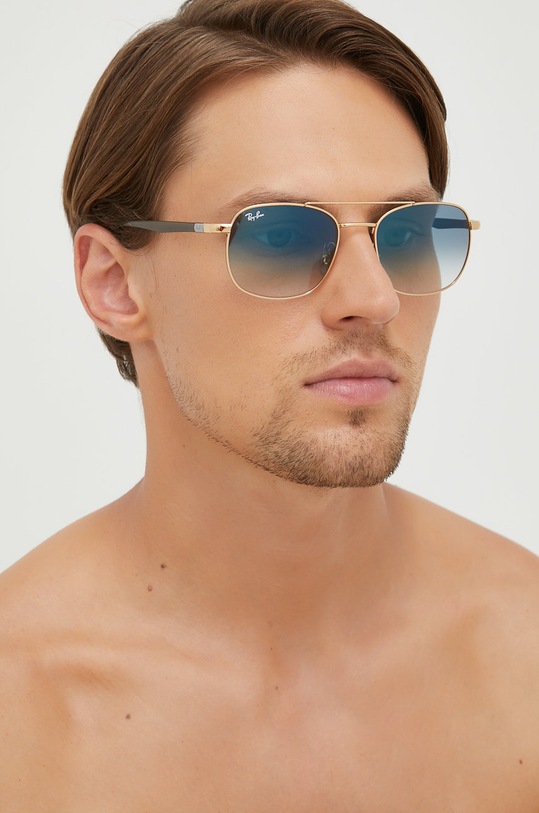 Ray-Ban ochelari de soare aur 0RB3670.001/3F