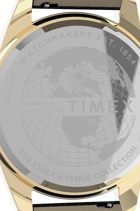 Timex zegarek TW2U82100 Essex Ave Day-Date czarny TW2U82100