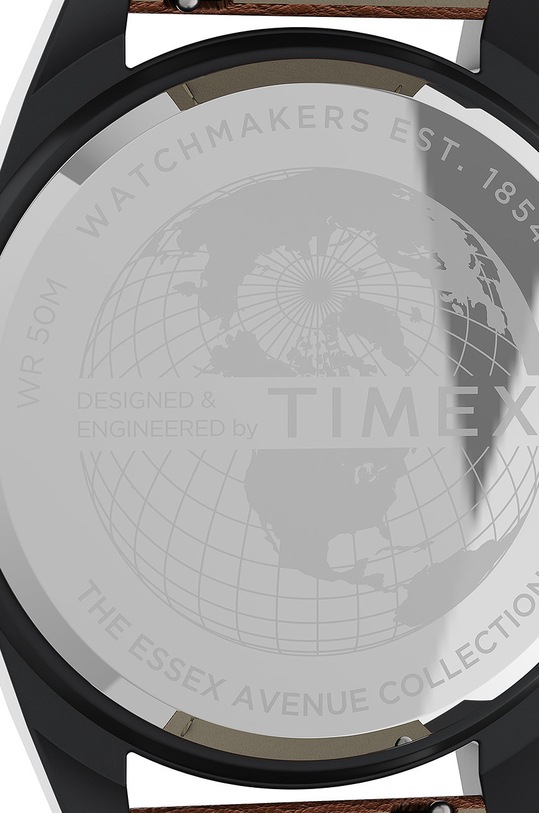Timex zegarek TW2U82200 Essex Ave Day-Date szary TW2U82200