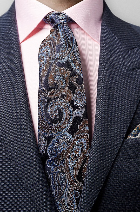 Kravata Eton A00031558 tmavomodrá AA00