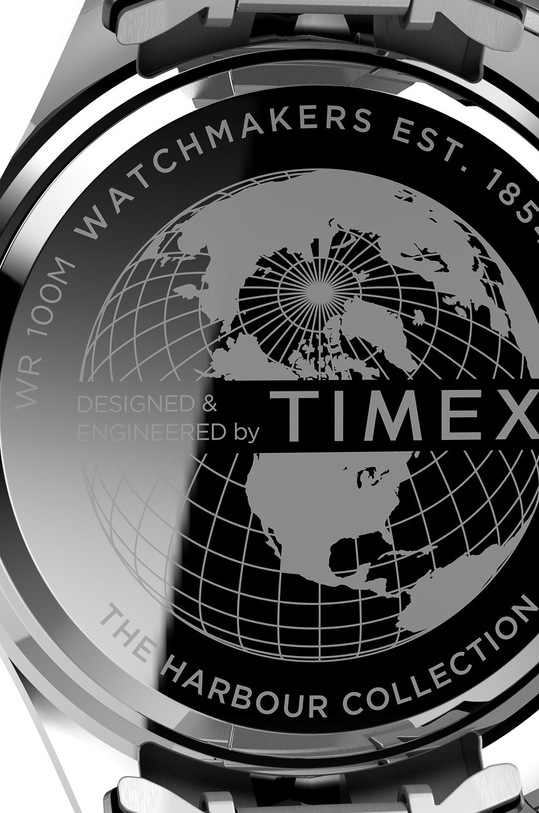 Timex zegarek TW2U41700 Harborside Coast srebrny TW2U41700