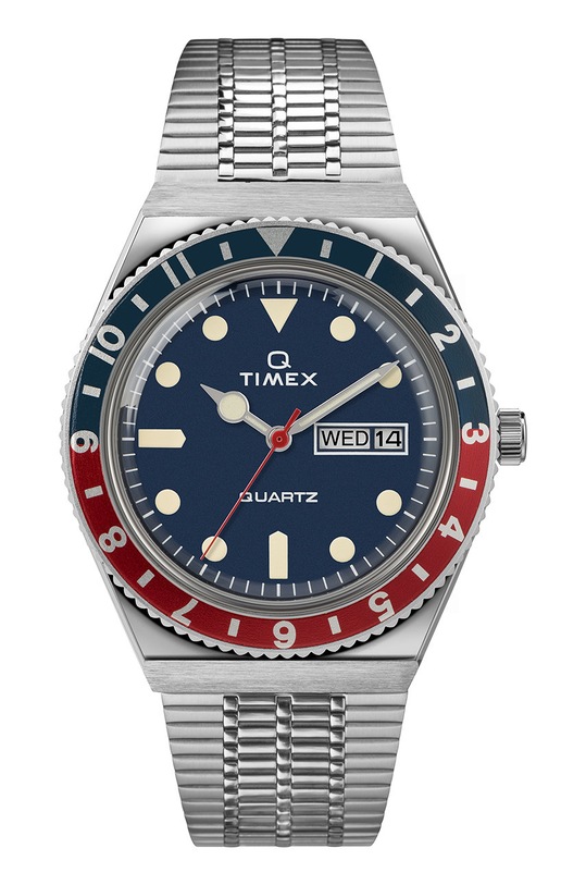 Timex zegarek TW2T80700 Q Timex Reissue srebrny TW2T80700