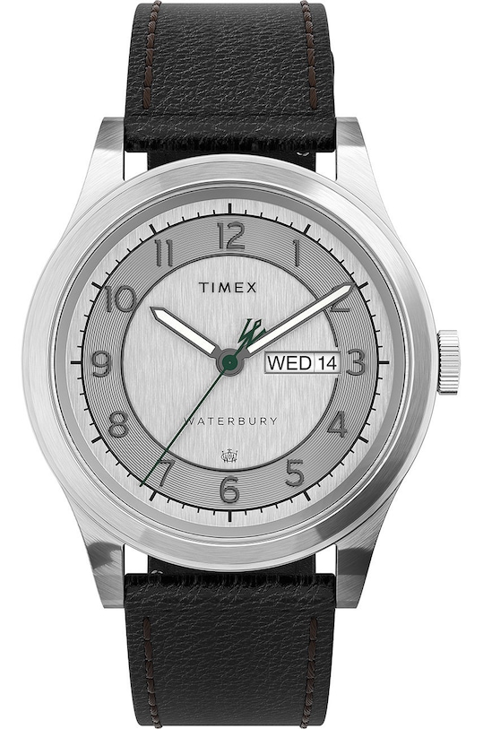 Timex zegarek TW2U90200 Waterbury Traditional Day-Date srebrny TW2U90200