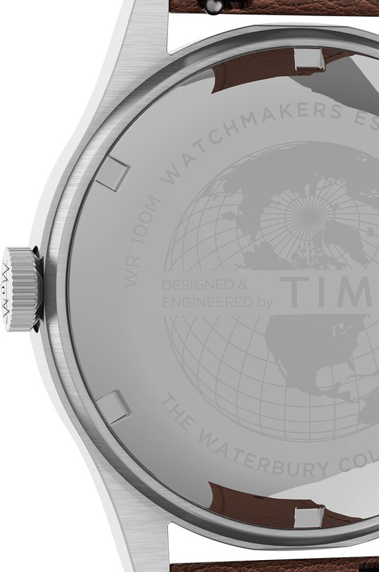 Timex zegarek TW2U90400 Waterbury Traditional Day-Date srebrny TW2U90400