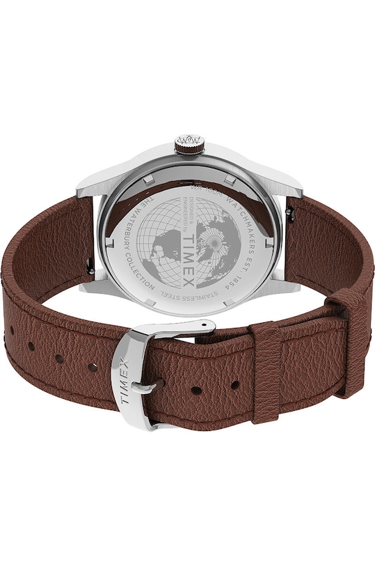 Timex zegarek TW2U90400 Waterbury Traditional Day-Date TW2U90400 srebrny
