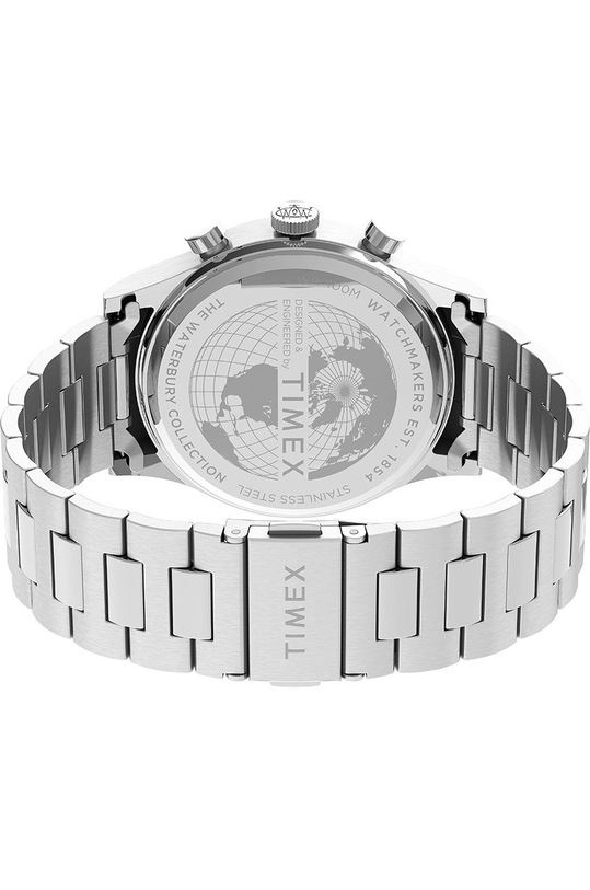 Timex zegarek TW2U90900 Waterbury Traditional Chronograph TW2U90900 srebrny