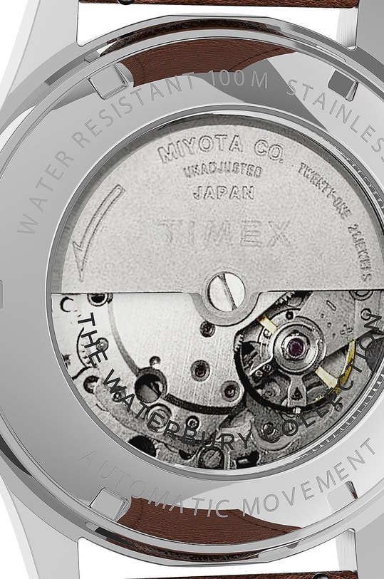 Timex zegarek TW2U91000 Waterbury Traditional Automatic srebrny TW2U91000