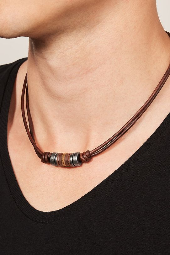 Fossil - Naszyjnik JF00899797 JF00899797 brązowy