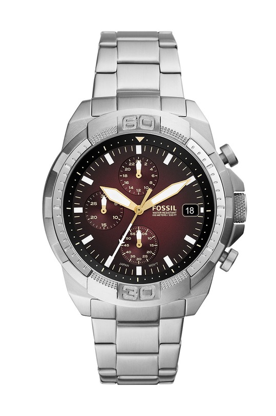Fossil Zegarek FS5878 srebrny FS5878