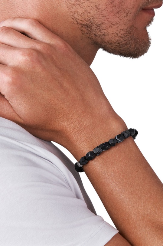 Akcesoria Diesel - Bransoletka DX1134040 srebrny