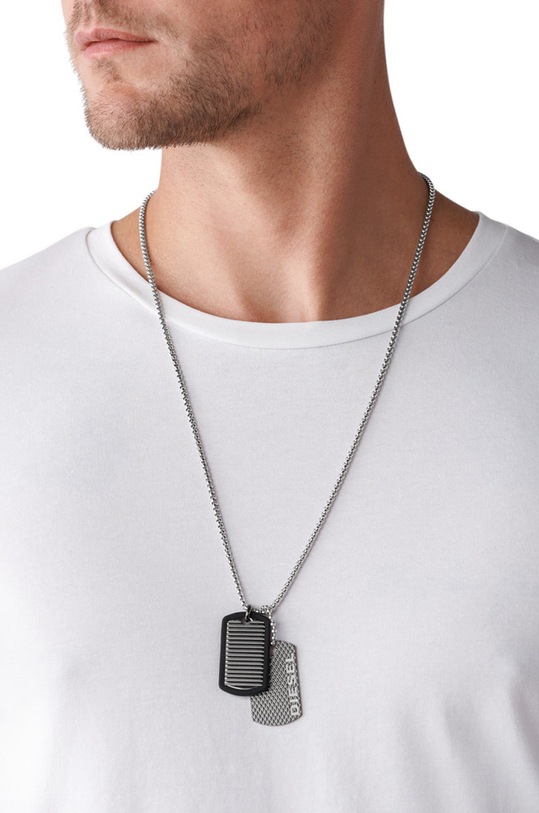 Doplnky Náhrdelník Diesel DX1314040 strieborná