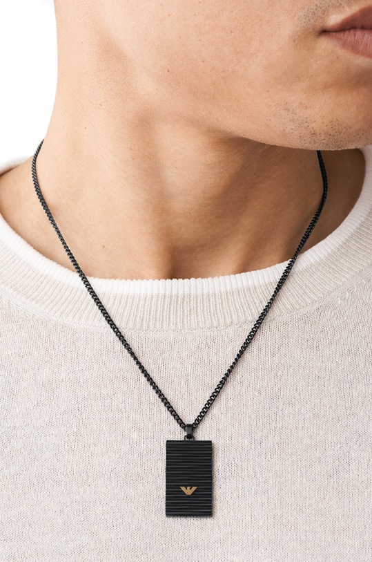 Doplňky Náhrdelník Emporio Armani EGS2872001 černá