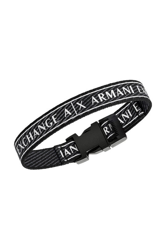 Armani Exchange bratara AXG0082040 negru AA00
