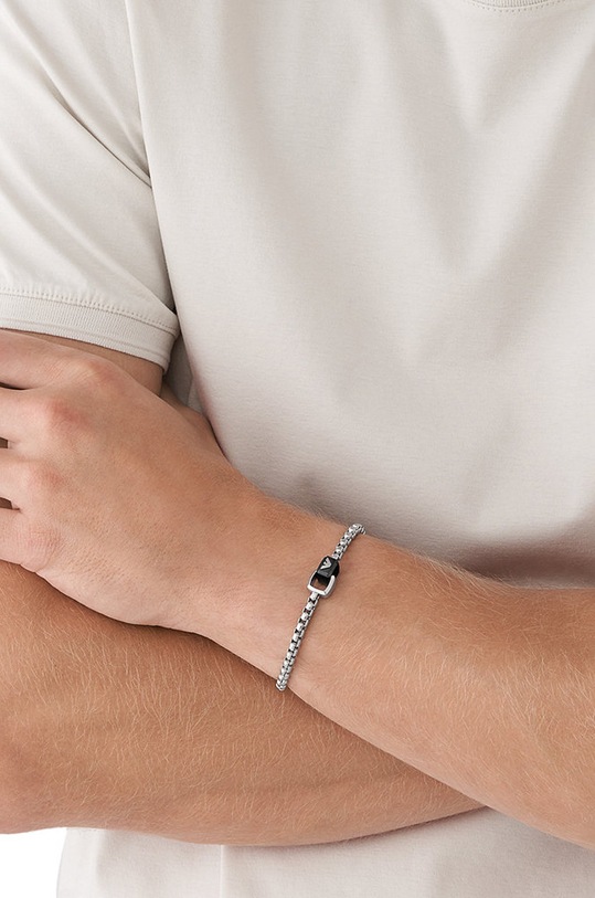 Akcesoria Emporio Armani bransoletka EGS2938040 srebrny