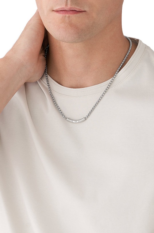 Doplňky Náhrdelník Emporio Armani EGS2939040 stříbrná
