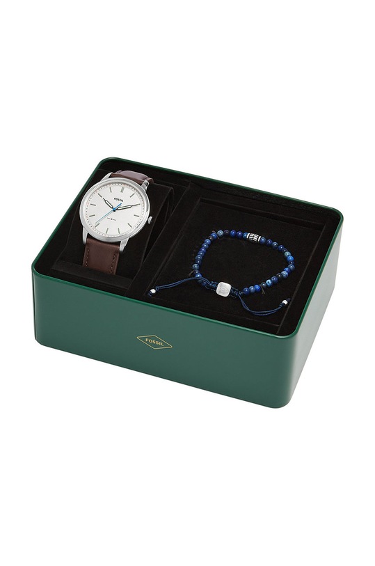 Fossil zegarek i bransoletka FS5966SET srebrny
