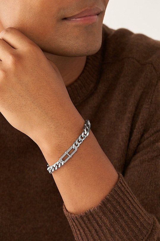 Fossil bransoletka JF04342040 srebrny