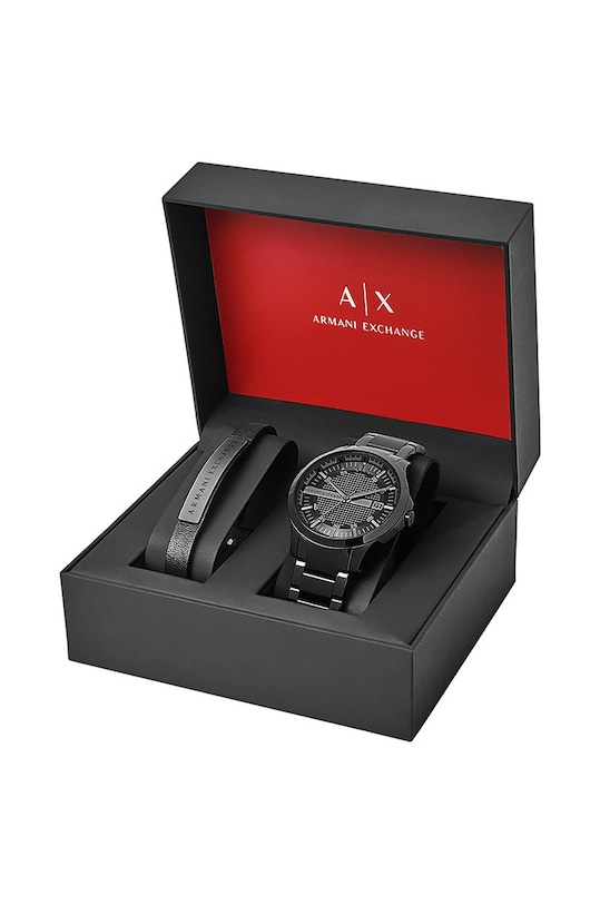 Armani Exchange ceas si bratara negru AX7101